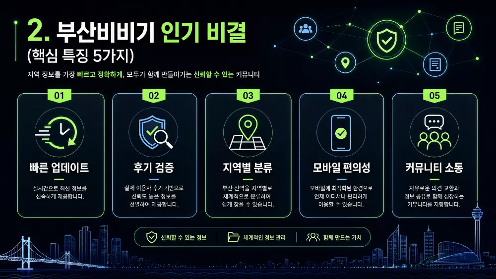 부산비비기 인기 비결 (핵심 특징 5가지)