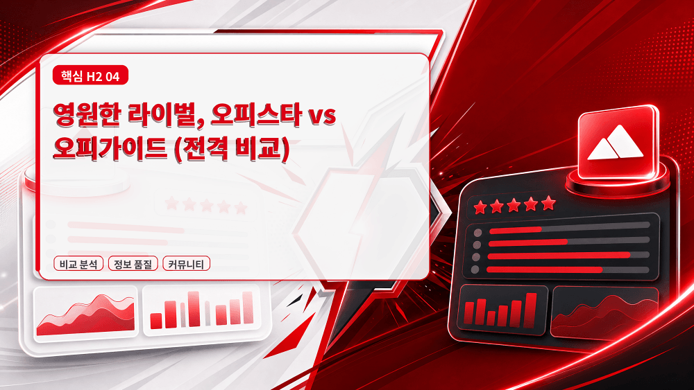 오피스타 vs 오피가이드 (전격 비교)